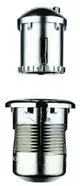 Grohe-Druckknopfbetaetigung-42812-Rosette-EcoTaste-40mm-fuer-EcoSet-mattchrom-chrom-42812PI0