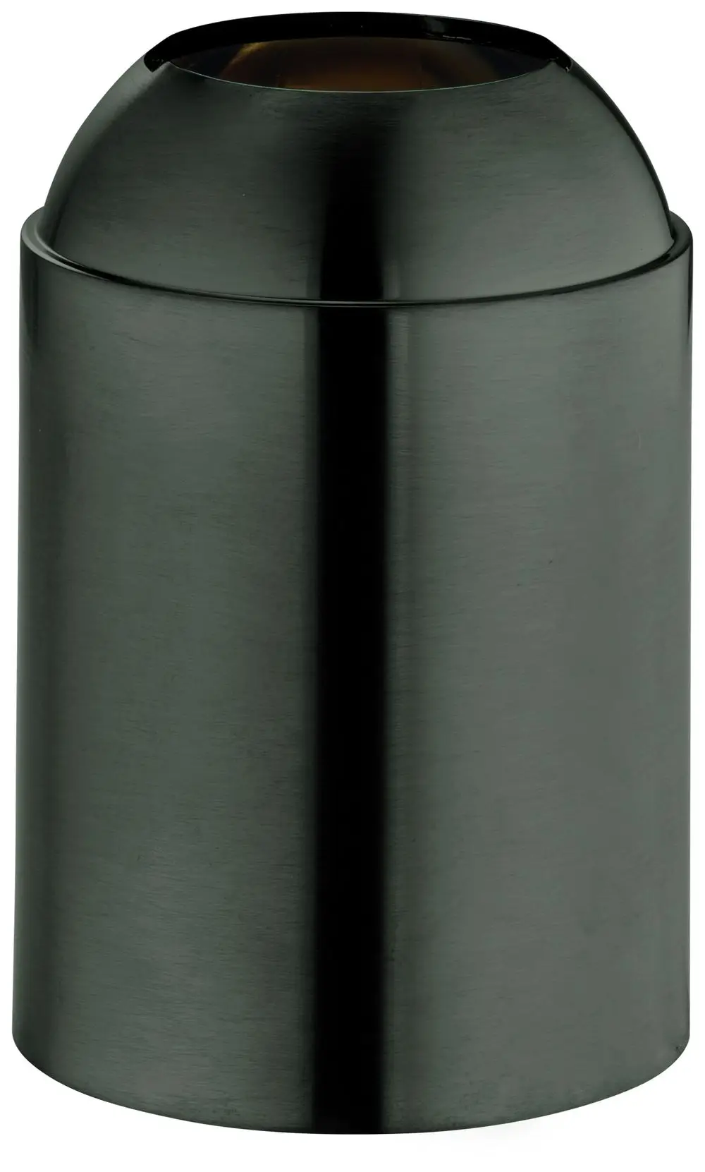 Grafitfarbene Kappe von Grohe mit gebürsteter Oberfläche, zylindrische Form und abgerundetem oberen Rand. Geeignet für verschiedene Anwendungen.