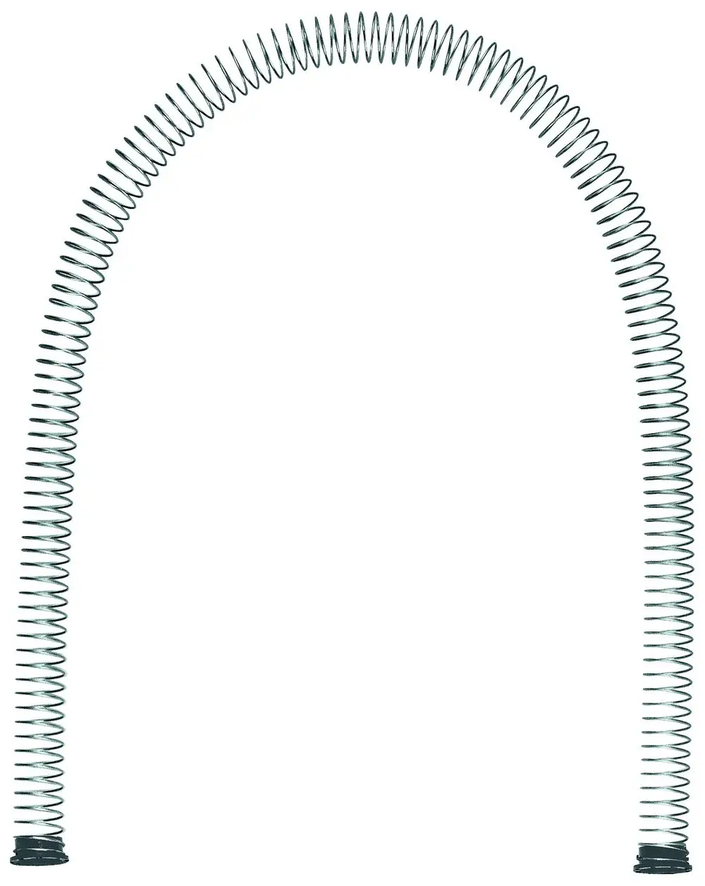 Grohe Rückholfeder in spiralförmiger Form, sichtbar sind die windungsförmigen Elemente und die Enden, die für die Befestigung genutzt werden können.
