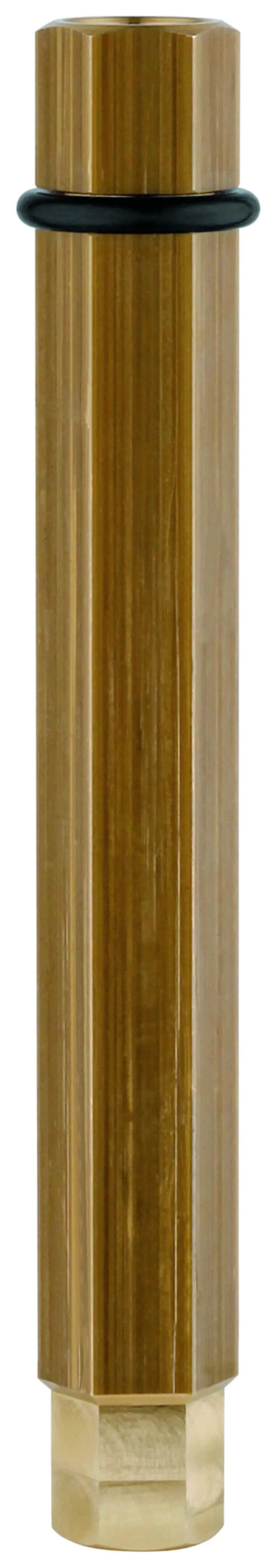 GROHE Werkzeug mit sechskantigem Kopf, hoher, schlanker Form und schwarzer Gummidichtung. Der Unterteil hat eine quadratische Fläche.