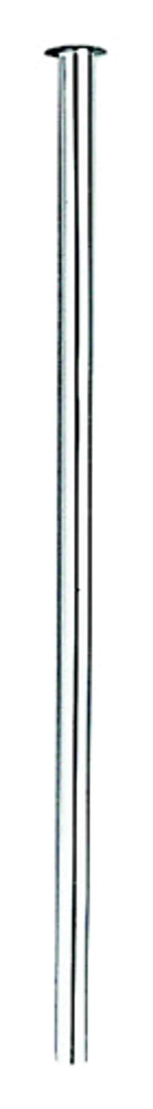 Grohe Kupferrohr in gerader, langer Form aus Metall, mit einem verchromten Finish. Das Rohr ist geeignet für Installationen in Sanitär- und Heizungsanwendungen.