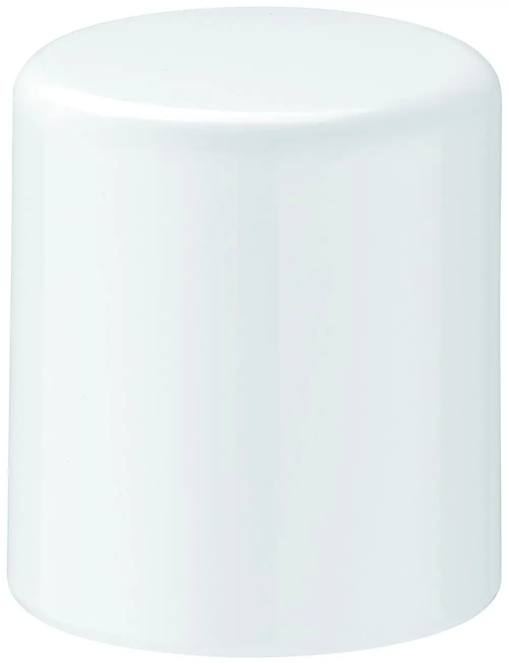 Grohe Umstellknopf in schlichtem Weiß, zylindrische Form mit glatter Oberfläche, geeignet für die Verwendung in Sanitäranlagen.