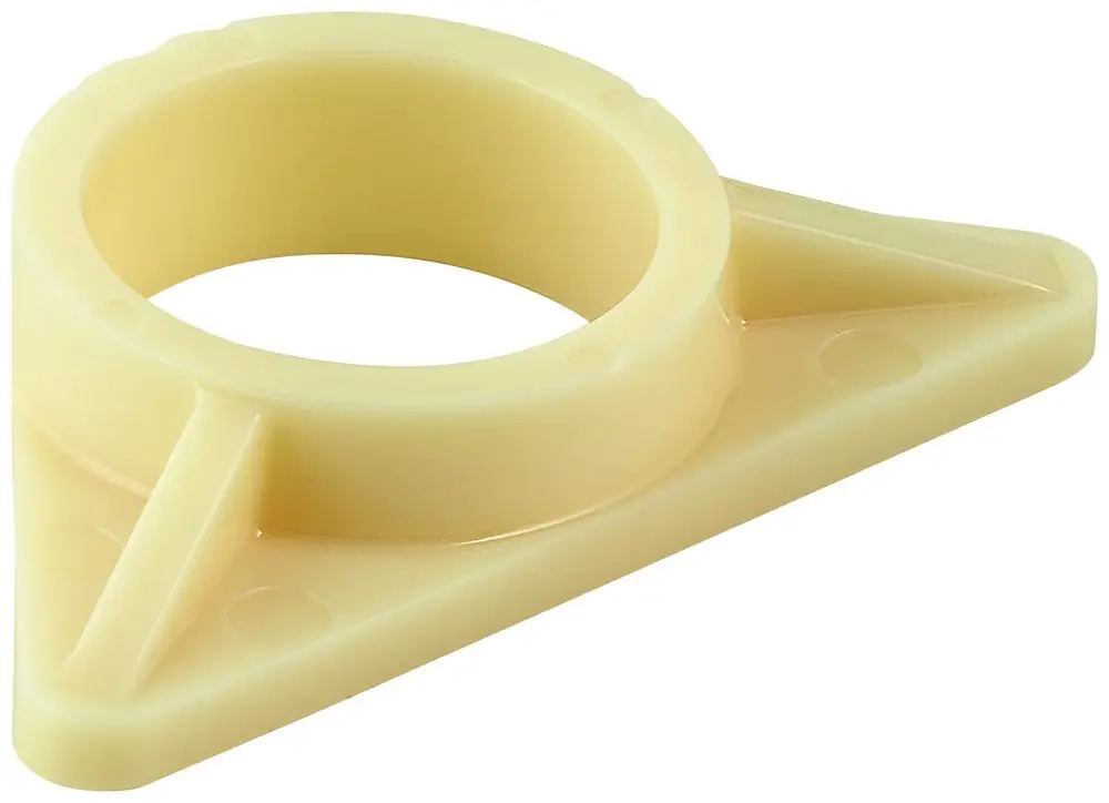 GROHE Stabilisierungsplatte in beige, mit kreisförmiger Öffnung in der Mitte und dreieckiger Grundfläche, geeignet für montagebedarf, ohne spezifische Maße erkennbar.