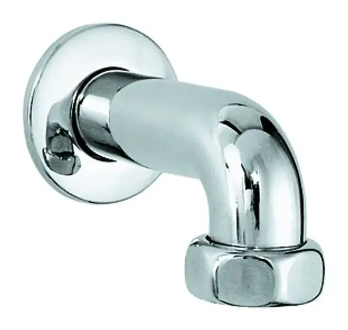 GROHE Abgangsbogen in chrom, gebogenes Rohr mit Wandmontage, für Sanitärinstallation geeignet.