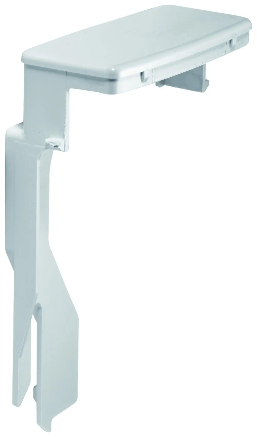 Weißer Betätigungsmechanismus von Grohe, geeignet für die Montage in Sanitäranlagen, mit einer flachen Oberfläche und seitlichen Befestigungselementen.