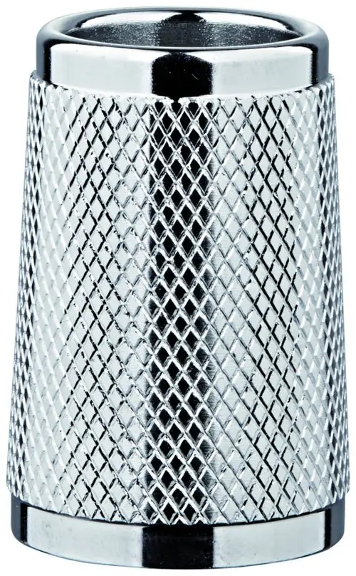 Grohe Konusmutter aus verchromtem Material, mit genoppter Oberfläche zur besseren Handhabung. Eignet sich für verschiedene Armaturen.