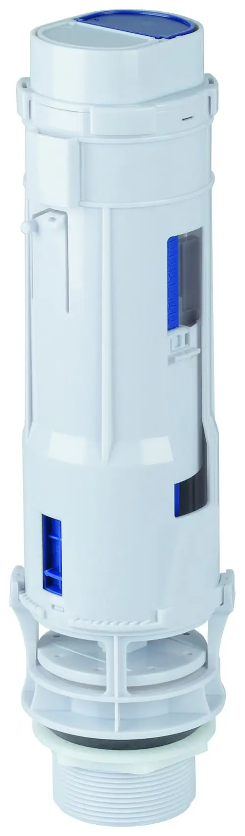 Weißes Ablaufventil mit wasserdichtem Design und mehreren Schichten, hergestellt von Grohe, für den Einsatz in Keramiksplittkästen.