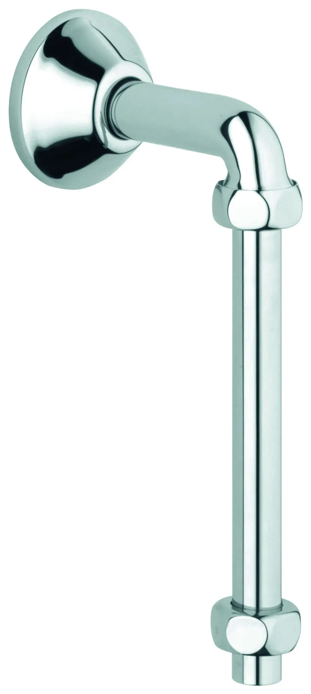 GROHE Abgangsbogen mit Quetschverschraubungen in chrom, der eine Verbindung von Rohren ermöglicht. Eingerichtet zur Wandmontage.