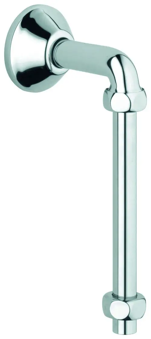 GROHE Abgangsbogen mit Quetschverschraubungen in chrom, der eine Verbindung von Rohren ermöglicht. Eingerichtet zur Wandmontage.