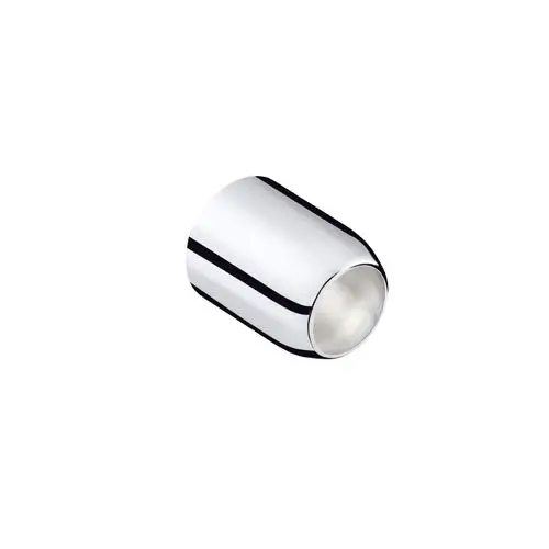 Edelstahl-Hülse von Hansgrohe für einen Unterputz-Wannen- oder Brausenmischer, mit glatter Oberfläche und abgerundetem Design.