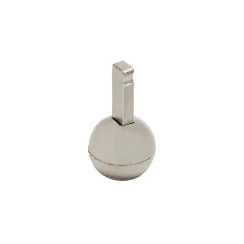 Steuerkugel aus Metall mit einer rechteckigen Halterung, für die Verwendung in Hansgrohe Mischern mit Munddusche.