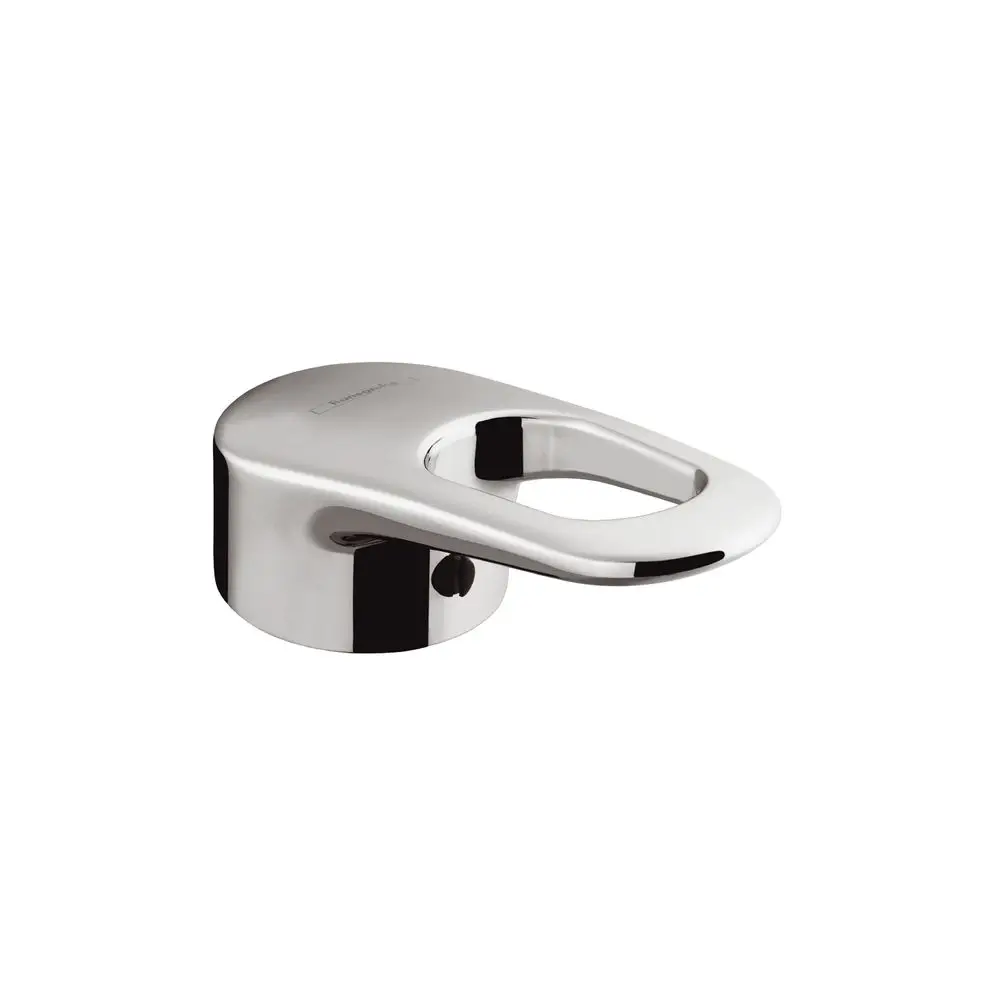 Chromfarbener Griff für Küchenmischer, gefertigt von Hansgrohe, mit ergonomischem Design und durchgehendem, glattem Finish. Ideal für moderne Kücheneinrichtungen.