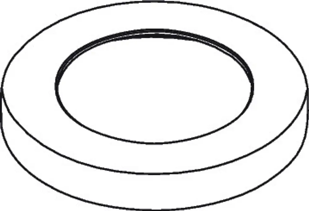Weißes, rundes Element mit einem inneren Durchmesser, das möglicherweise zur Ergänzung von Hansgrohe-Produkten dient. Eignet sich zur dekorativen Abdeckung.