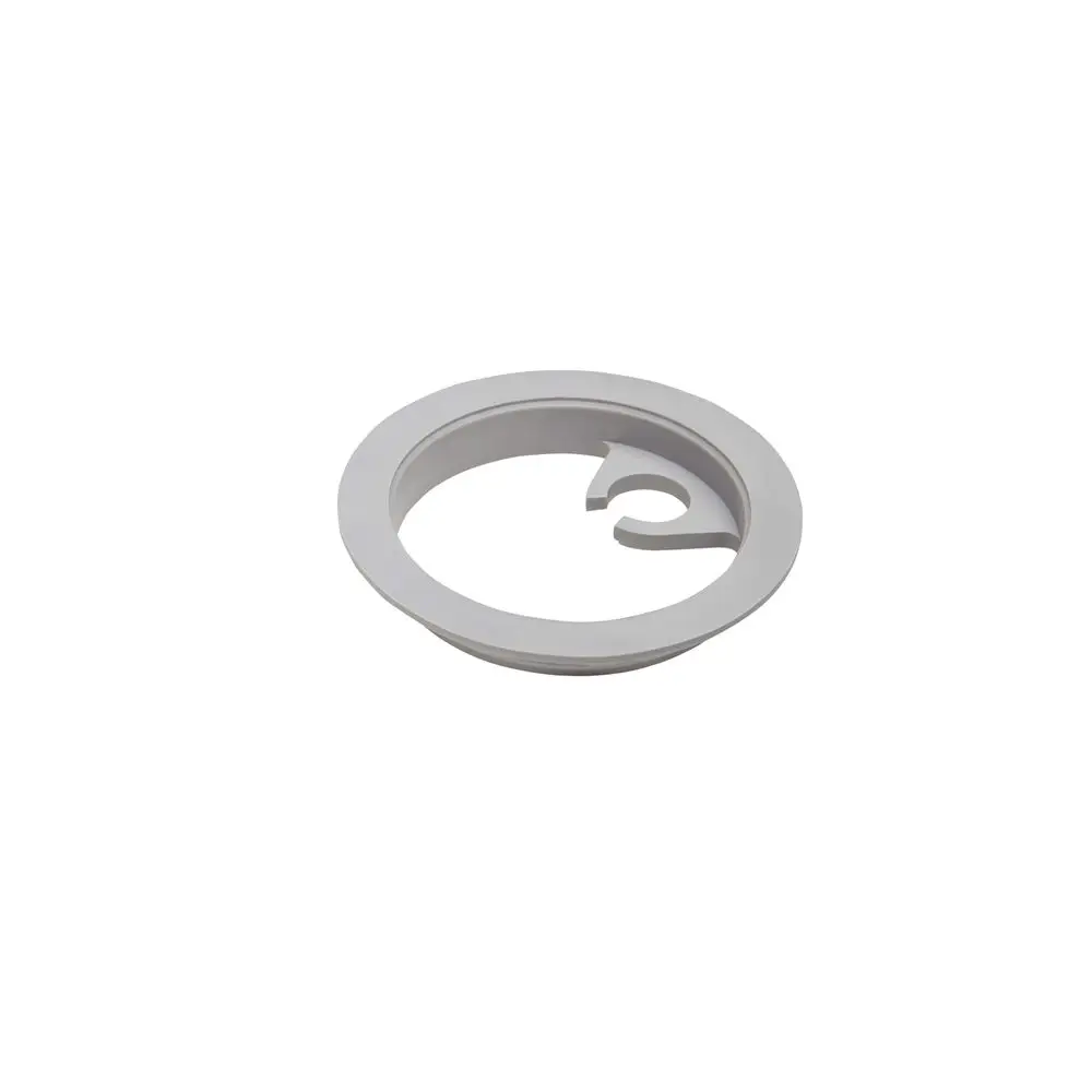 Zentrierring in neutraler Farbe, geeignet für Installationen. Teil der Produktpalette von Hansgrohe. Klar umrissene Form ohne sichtbare Maße.
