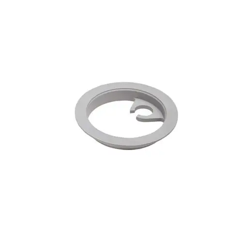 Zentrierring in neutraler Farbe, geeignet für Installationen. Teil der Produktpalette von Hansgrohe. Klar umrissene Form ohne sichtbare Maße.