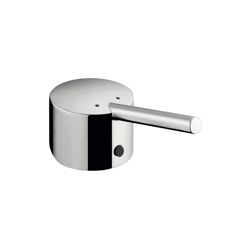 Chromfarbener Wasserhahn mit schwenkbarem Auslauf, einfacher Bedienung. Entwurf von Hansgrohe, geeignet für moderne Waschtische.