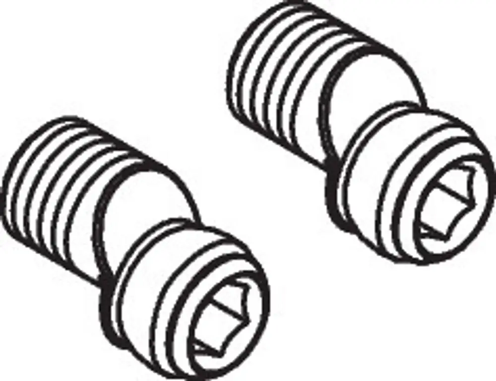Zwei Metallanschlüsse mit Gewinde und sechseckigem Kopf, die für Hansgrohe Duschsysteme verwendet werden. Sie sind klar strukturiert und zum Einsatz in Wasserinstallationen geeignet.