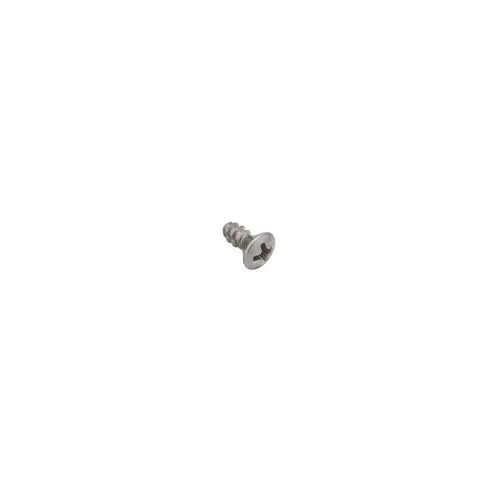 Ein einzelner metallischer Schraube mit spiralförmigem Gewinde und einem Kreuzschlitzkopf, geeignet für verschiedene Anwendungen, hergestellt von Hansgrohe.