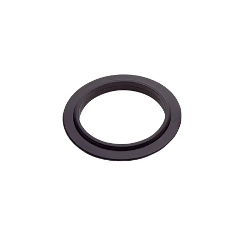 Schwarze Lippendichtung für ein Ablaufventil, passend für Hansgrohe Produkte. Rundes Design ohne erkennbare Maße oder spezifische Details.