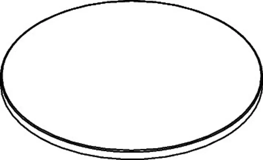 Seifenschale aus Glas mit runder Form, abgerundeten Kanten und stabiler Basis, hergestellt von Hansgrohe. Ideal zur Ablage von Seife in Badezimmern.