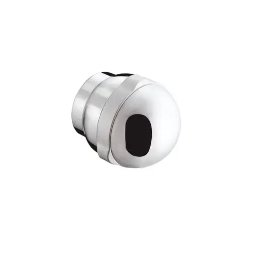 Chromfarbener Griff von Hansgrohe, geeignet für Absperrventil, mit runder Form und glatter Oberfläche.