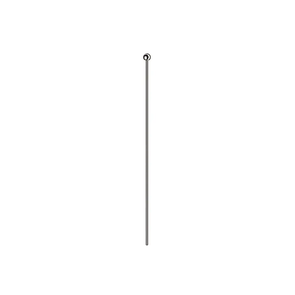 Einfache, gerade chromfarbene Zugstange von Hansgrohe, mit einer Öse am oberen Ende. Ideal für Waschtisch- oder Bidetmischer-Anwendungen.