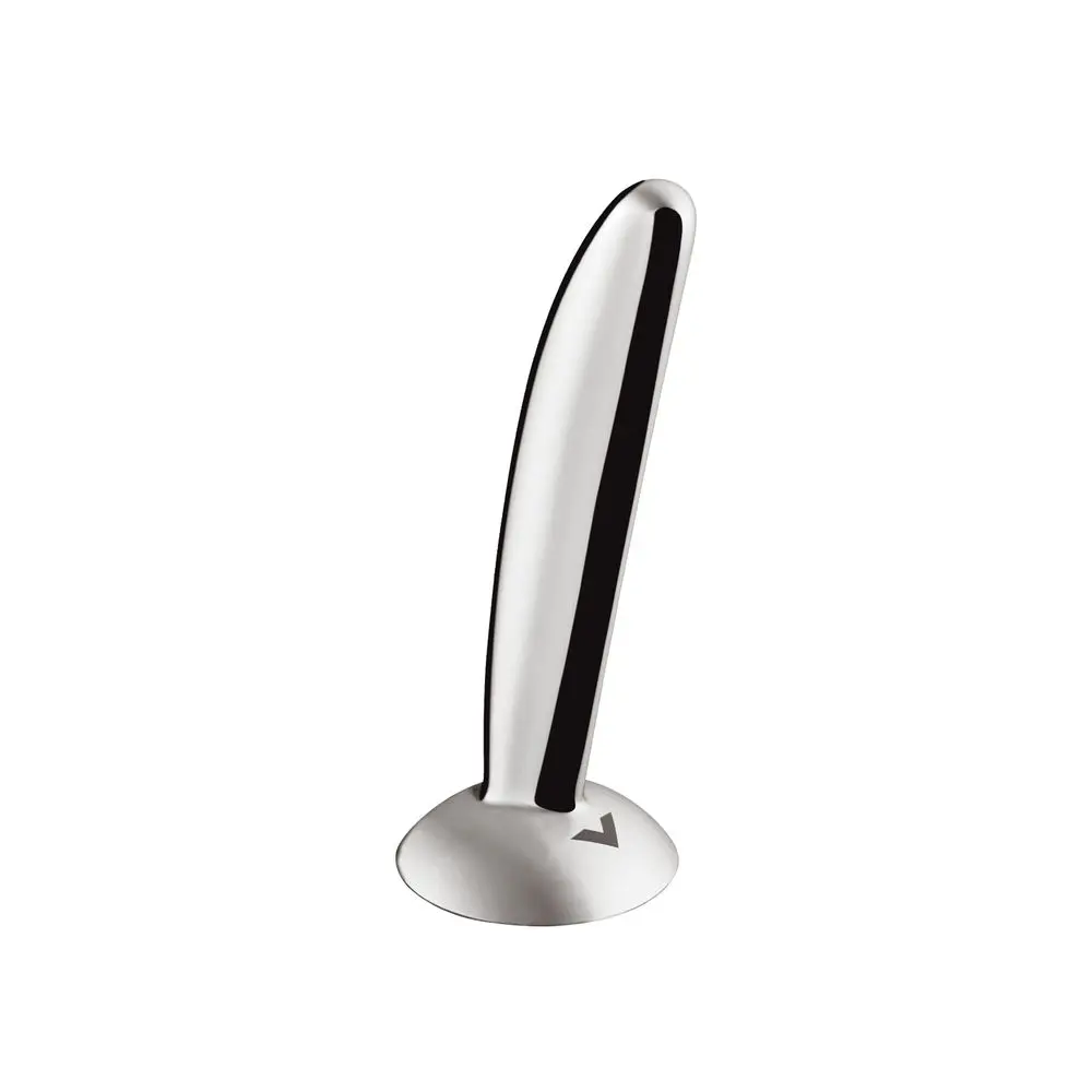 Hansgrohe Federgriff in schimmerndem Chrom mit schlanker, ergonomischer Form und stabiler Basis, geeignet für verschiedene Anwendungen in modernen Badezimmern.