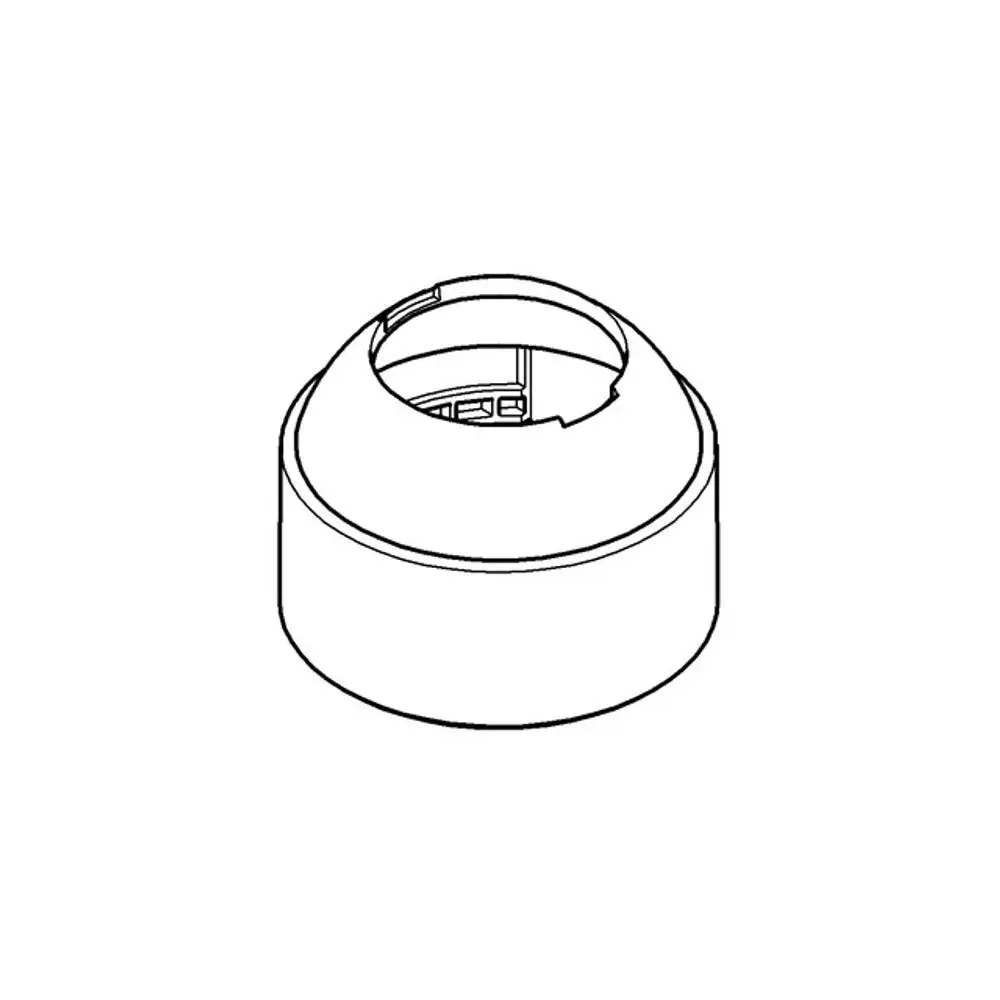 Kappe aus Metall für eine Einhand-Spültischbatterie, geeignet für Grohe Modelle, mit runder Form und innenliegender Aussparung.