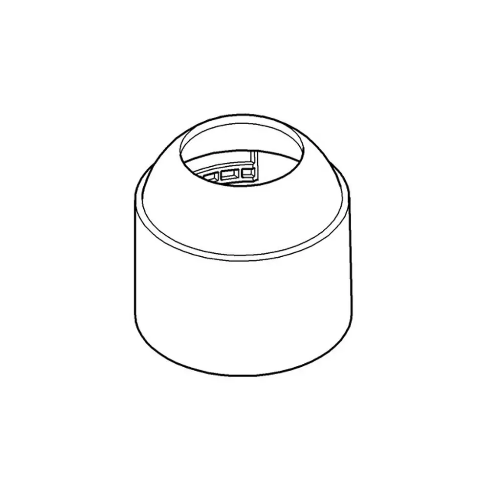 GROHE Produktabbildung einer runden Kappe mit einer erhabenen Oberseite und einer Öffnung im oberen Bereich, ohne spezifische Maße oder weitere Details.