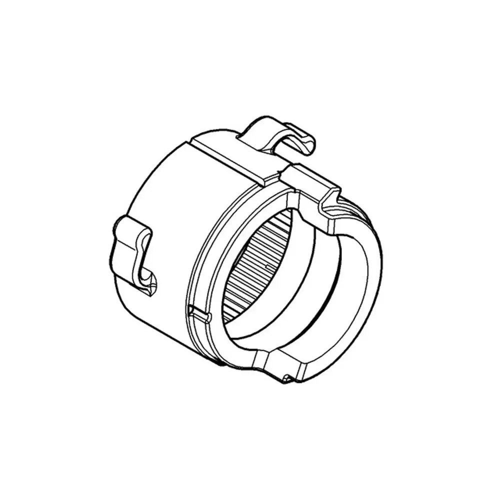 GROHE Anschlagring, kreisförmiges Bauteil mit zwei seitlichen Halterungen, das zur sicheren Befestigung von Rohrleitungen dient.