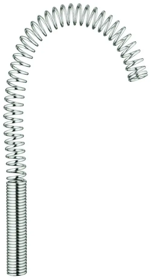 Edelstahlfeder mit spiralförmigem Design von Grohe, geeignet für flexible Anwendungen in sanitärtechnischen Installationen.