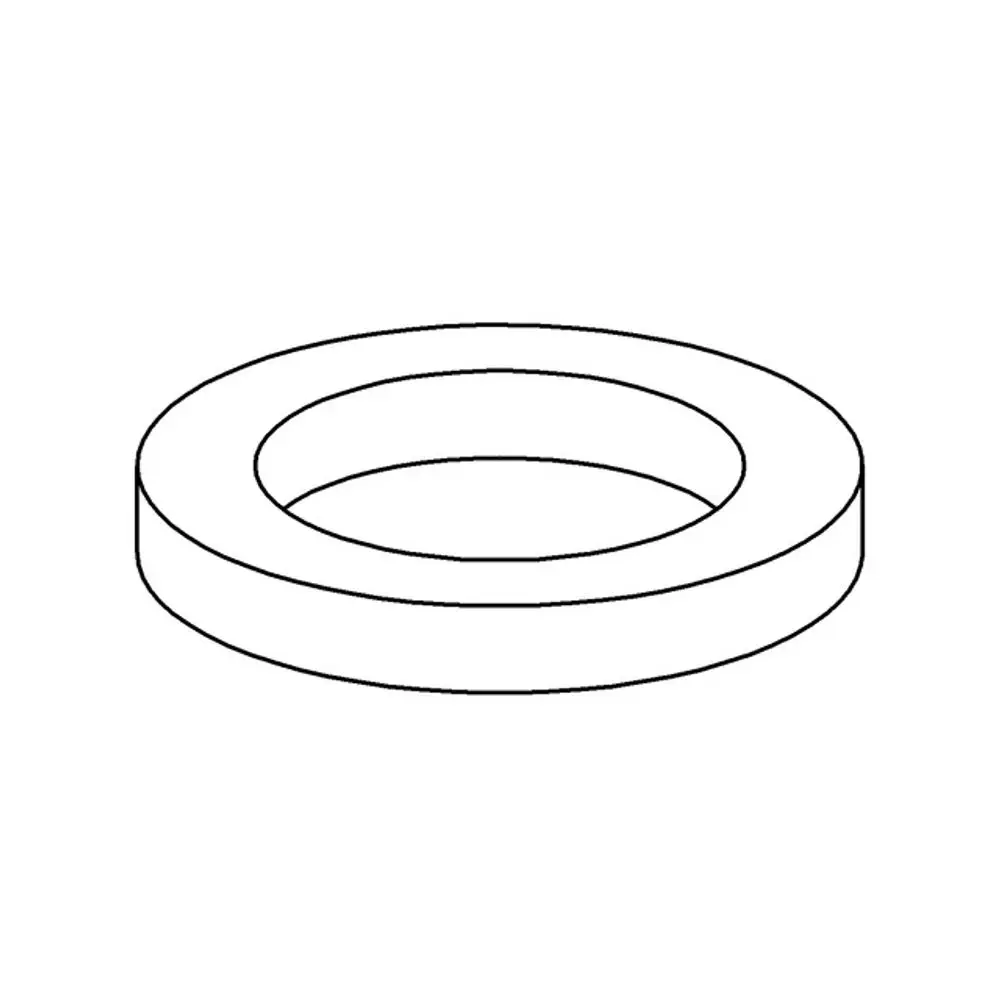 GROHE Dichtung, runder, flacher Gummi- oder Silikondichtring mit zentralem Loch, in neutralem Design, auf weißem Hintergrund.
