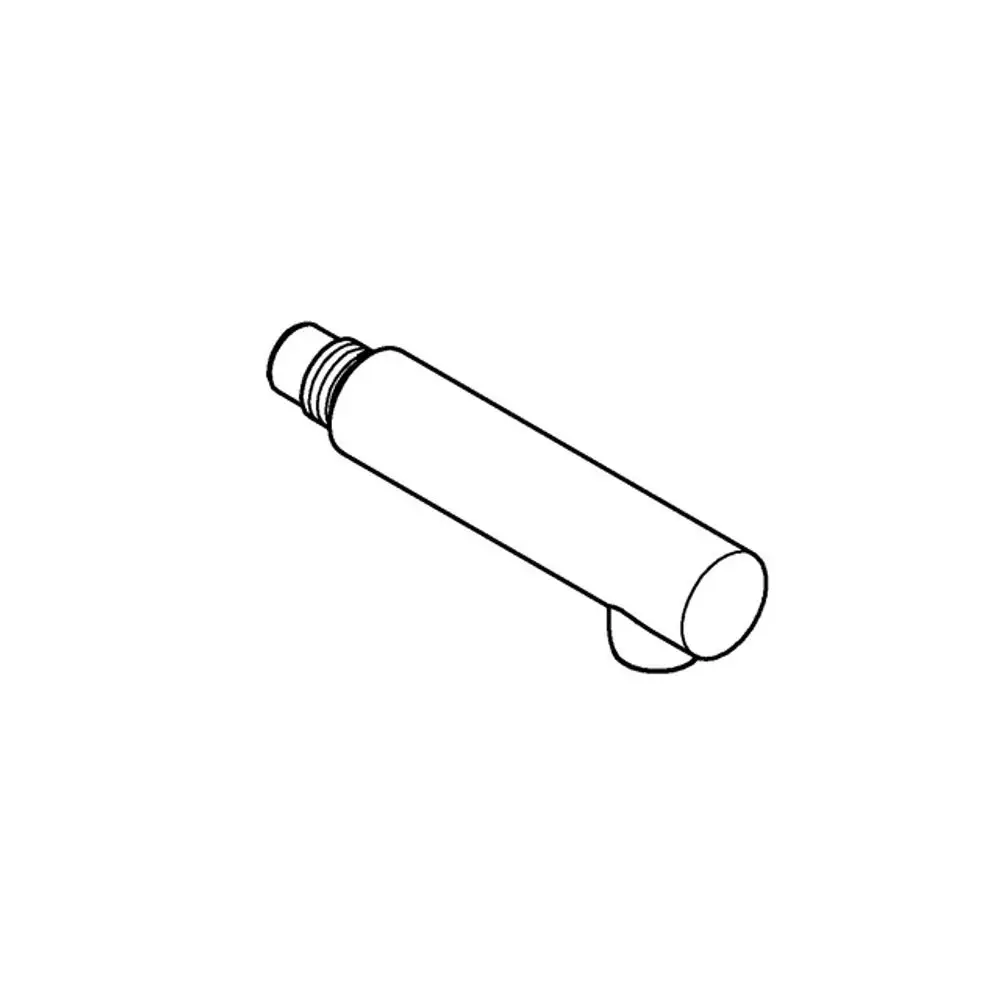 Grohe Spülbrause in schlanker Form mit einem abgerundeten Ende und einem Gewindeanschluss, ideal für verschiedene Küchenanwendungen.