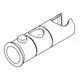 Grohe Gleitelement in chrom, zylindrische Form mit einer Öffnung und Druckknopf an der Seite, geeignet für flexible Installationen in Badezimmeranwendungen.