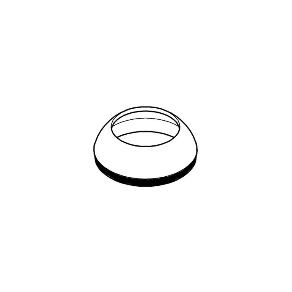 Grohe Kappe in runder Form, mit einem inneren Ring und flacher Basis, geeignet für Einhandmischer. Schlichte Chrom-Oberfläche, die typischen Eigenschaften von Grohe zeigt.