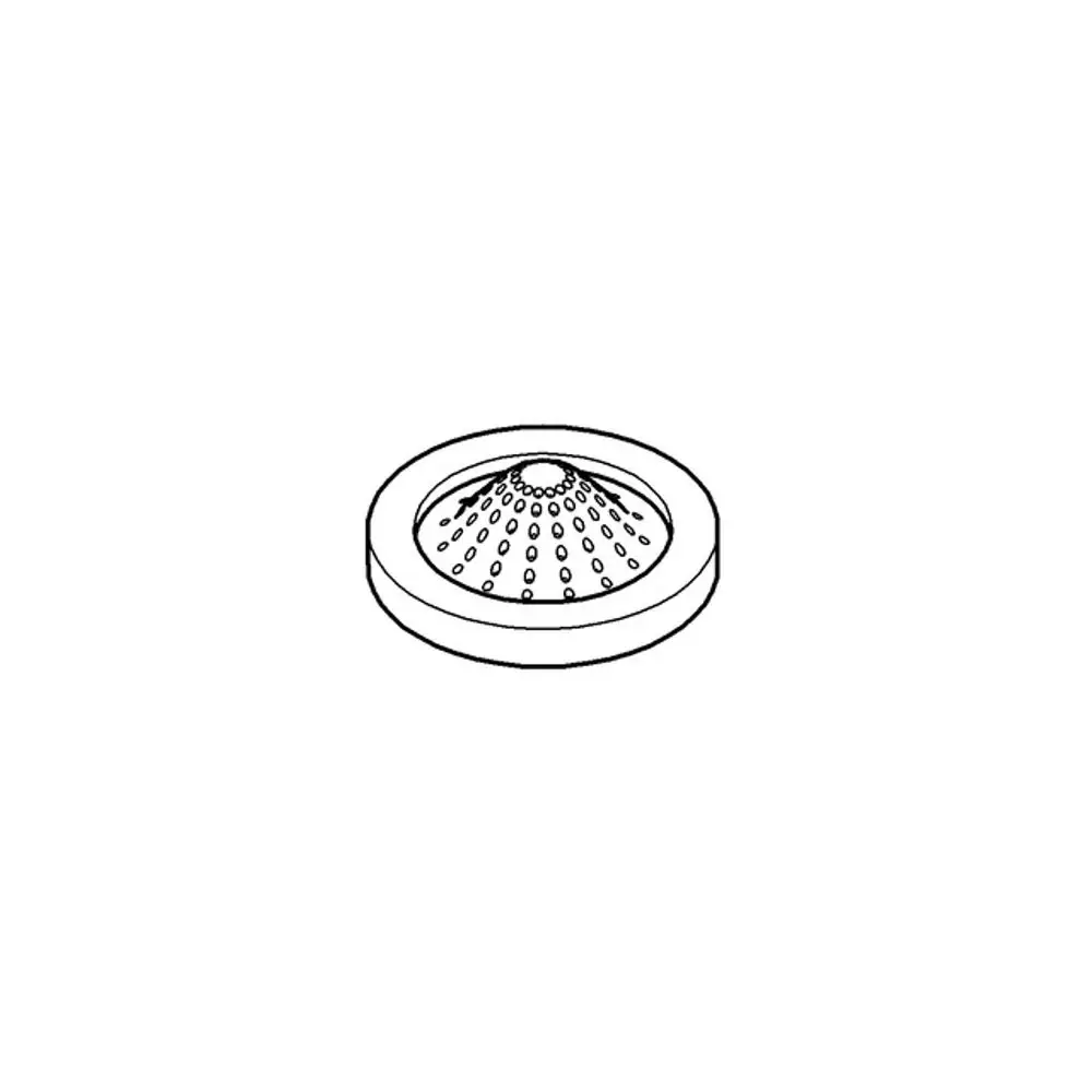 Grohe Sieb für eine Handbrause, mit einem kreisförmigen Design und einer gewölbten Struktur, die zur Wasserverteilung dient.