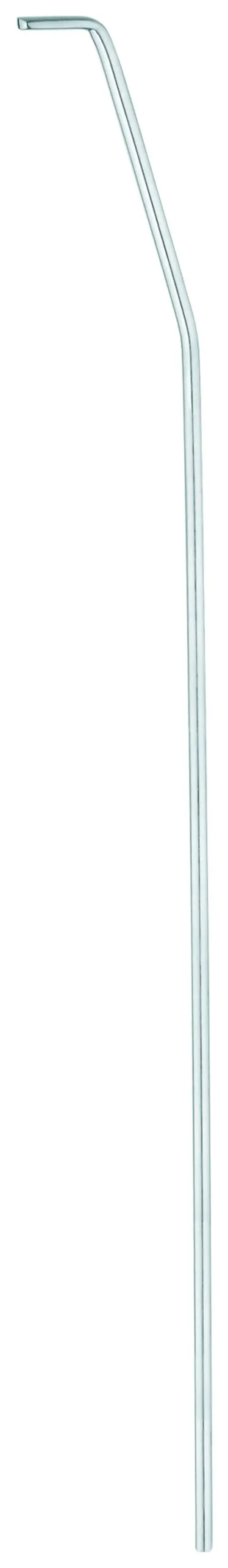 Edelstahl Zugstange mit einem gebogenen Ende, geeignet für verschiedene Anwendungen im Sanitärbereich, gefertigt von Grohe.