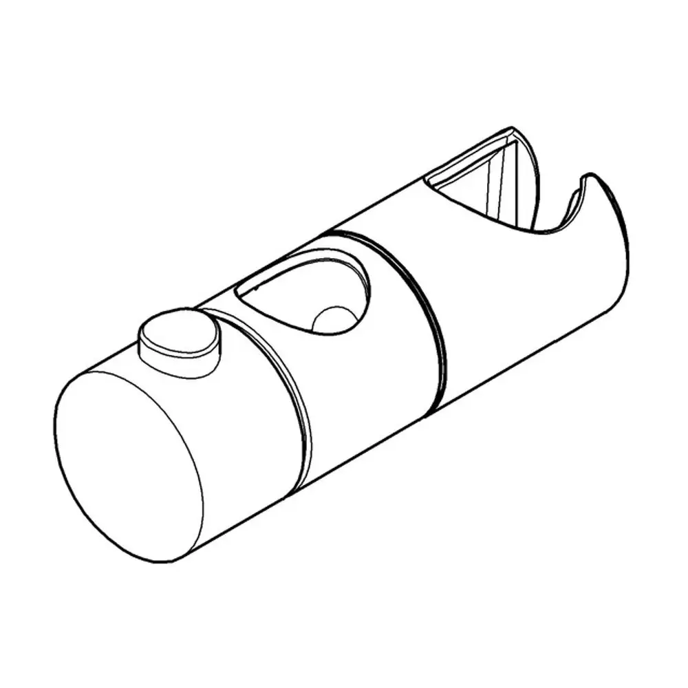 GROHE Gleitelement in Silber mit runder und detaillierter Form, das eine Funktion zur Befestigung oder Führung in einer Rohr- oder Sanitärinstallation bietet.