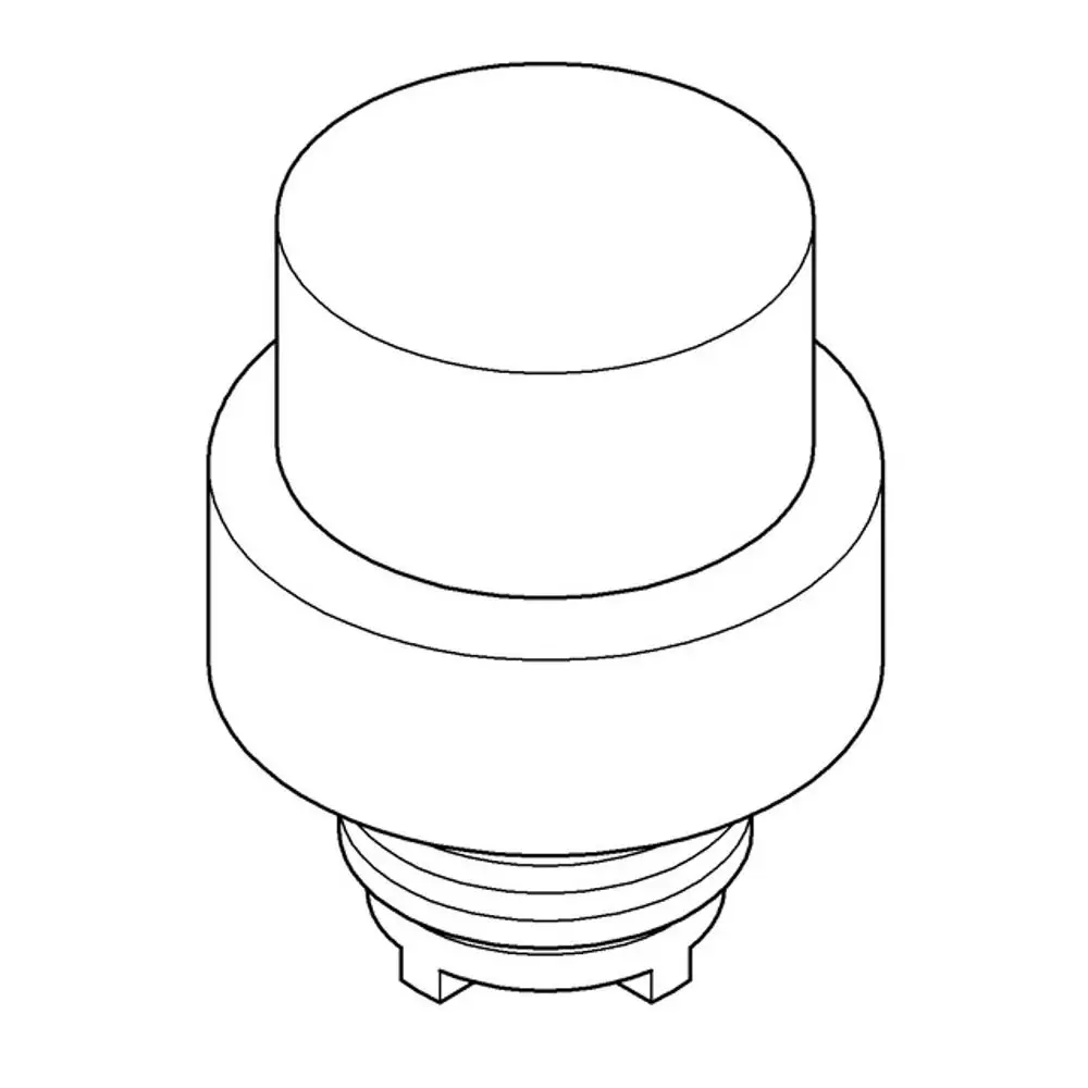 GROHE Belüftungsset in chrom, rundes Design mit Schraubgewinde an der Unterseite. Geeignet für den Einsatz in Sanitäranlagen.