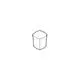 Ein einfacher, goldfarbener Umstellknopf von Grohe mit einem geschwungenen Oberteil und einer leicht gewölbten Seitenfläche, auf einem hellen Hintergrund abgebildet.