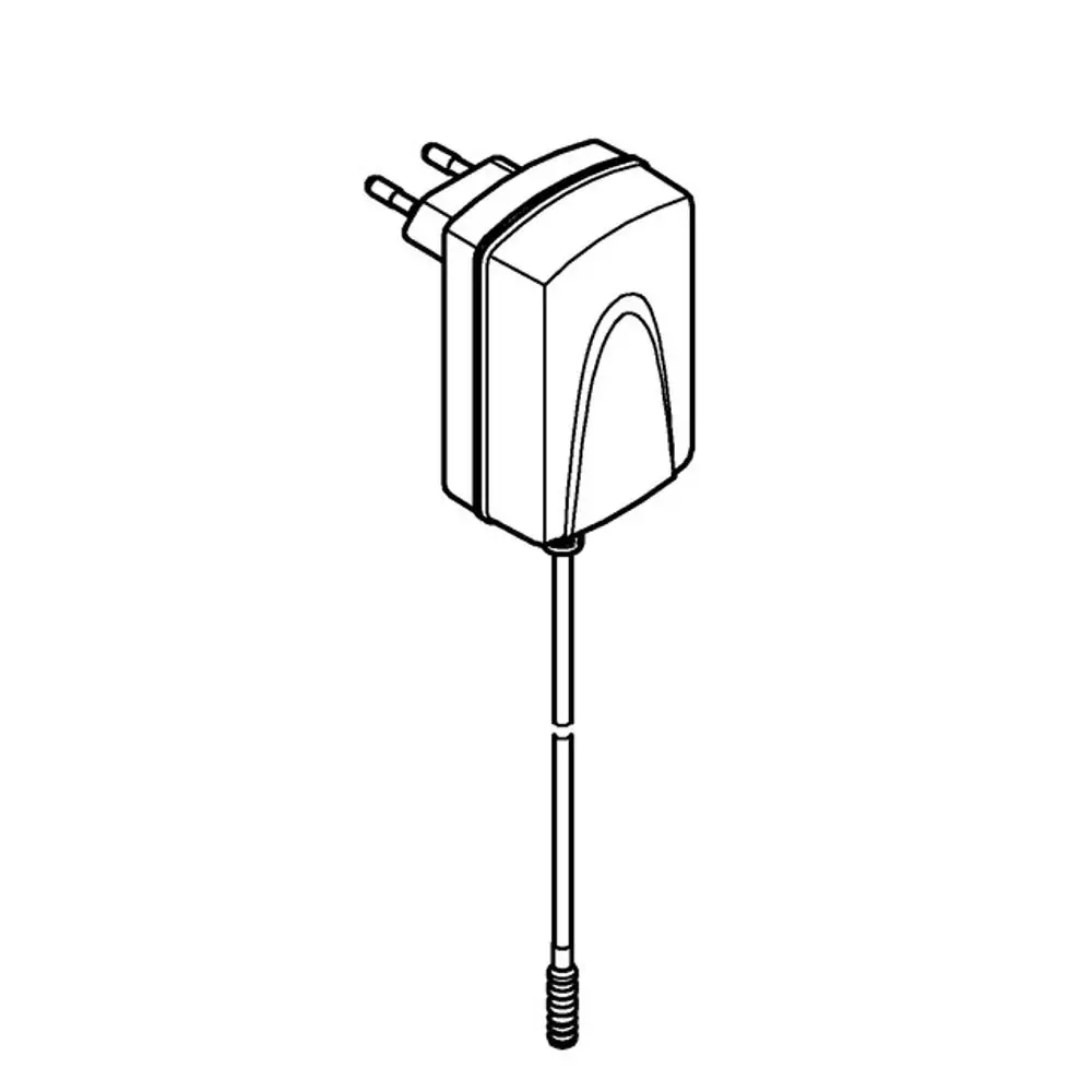 Steckernetzteil von Grohe mit zweipoligem Stecker und Kabel, geeignet für den sicheren Betrieb in einem Spannungsbereich von 100-230 V AC.