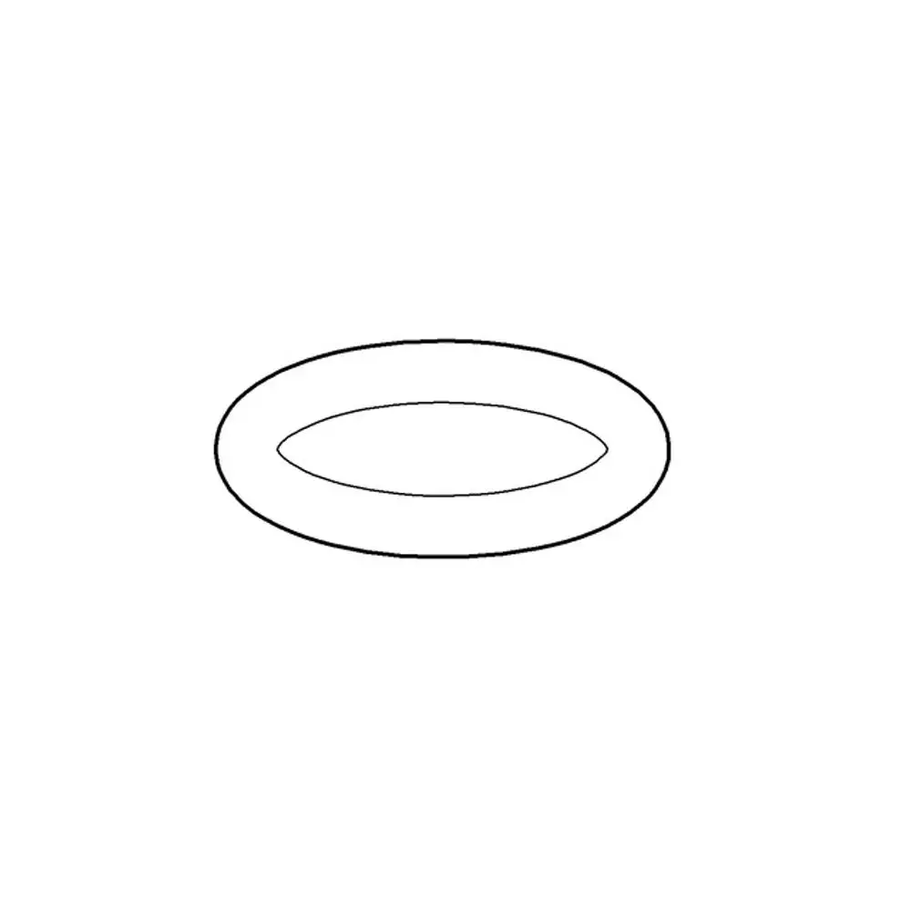 Grauer O-Ring von Grohe in ovaler Form, mit einem durchgehenden Rand und einer glatten Oberfläche, auf hellem Hintergrund abgebildet.