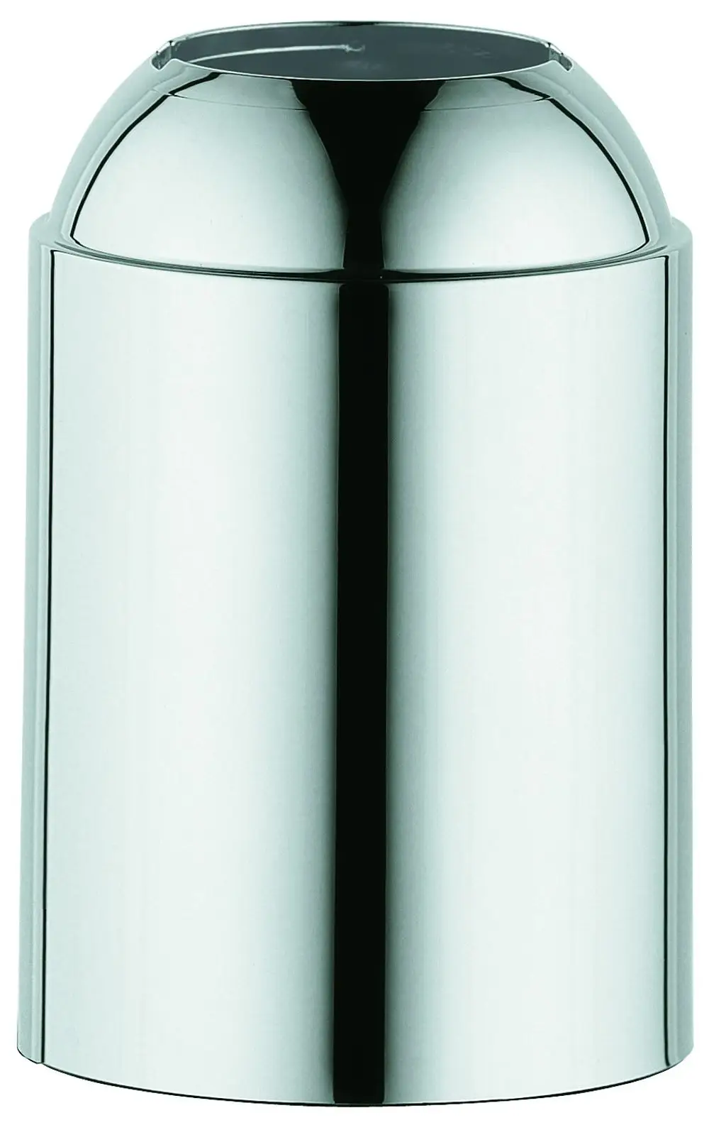 Glänzende, zylindrische Abdeckhülse aus Chrom mit abgerundetem oberen Rand, geeignet für Grohe Produkte.