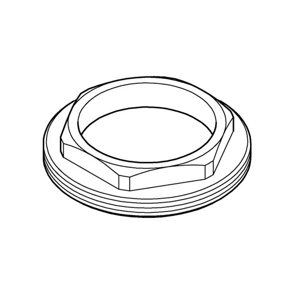 GROHE Schraubring in kreisförmiger Form mit gewelltem Rand, geeignet für die Montage an Armaturen, dargestellt in schematischer Ansicht.