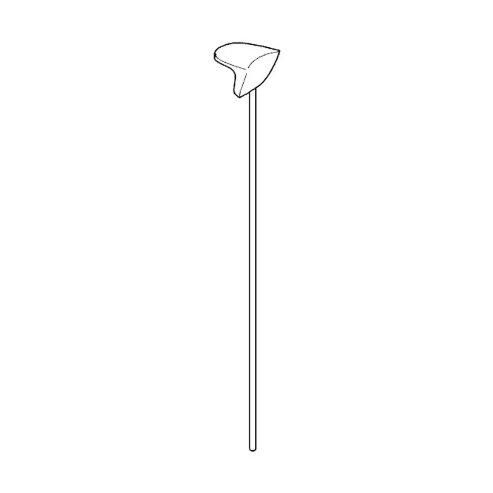 Zugstange von Grohe, dünner, langer Stab mit einer breiteren, geformten Spitze oben, auf hellem Hintergrund abgebildet.