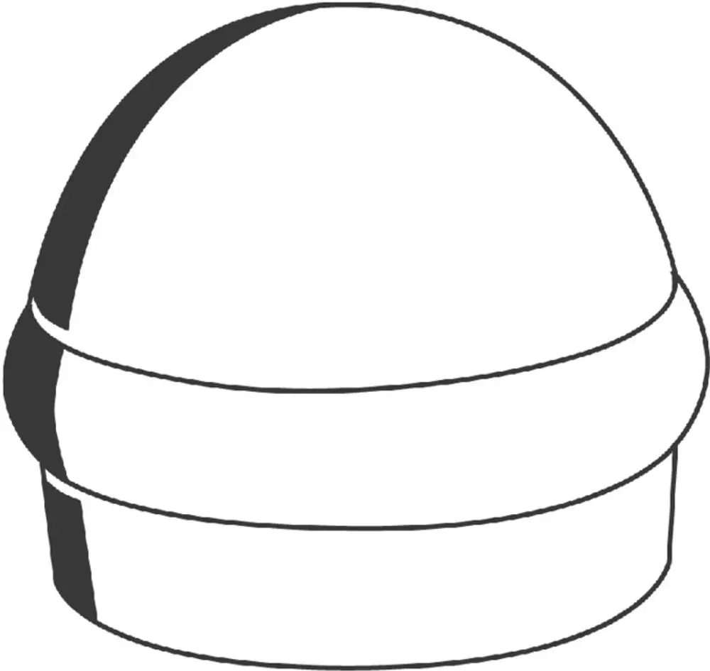 Runder, abgerundeter Umstellknopf von Grohe, in einem schlichten Design, geeignet für Badarmaturen, mit einem nahtlosen Übergang zwischen Ober- und Unterteil.