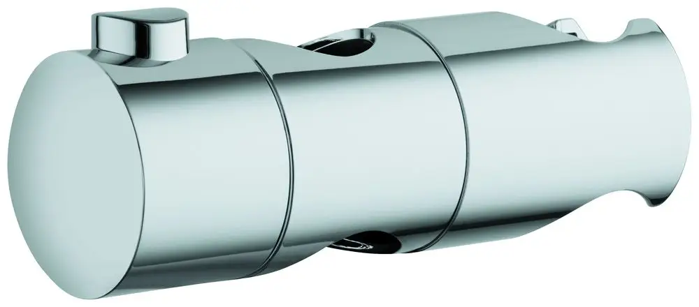 GROHE Gleitelement in Chrom, zylindrische Form mit einem Drehknopf und zwei Öffnungen. Geeignet für moderne Badezimmerarmaturen.