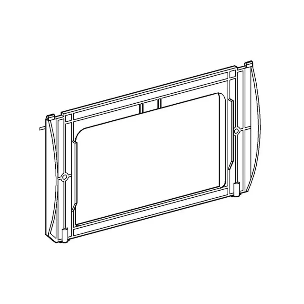 Halterahmen aus Kunststoff für eine Abdeckplatte, geeignet für einen Spülkasten. Produkt von Grohe, zeigt prägnante Form und Struktur.