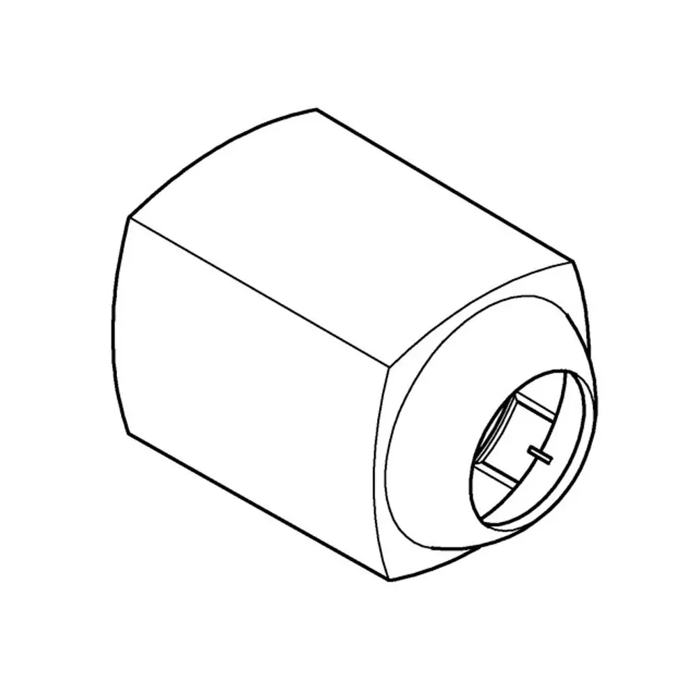 Grohe Kappe mit runder Öffnung, leicht konisch gefertigt, in dezentem Design, geeignet für Einhandmischer und Fertigmontagesets. Ideal für Sanitärinstallationen.
