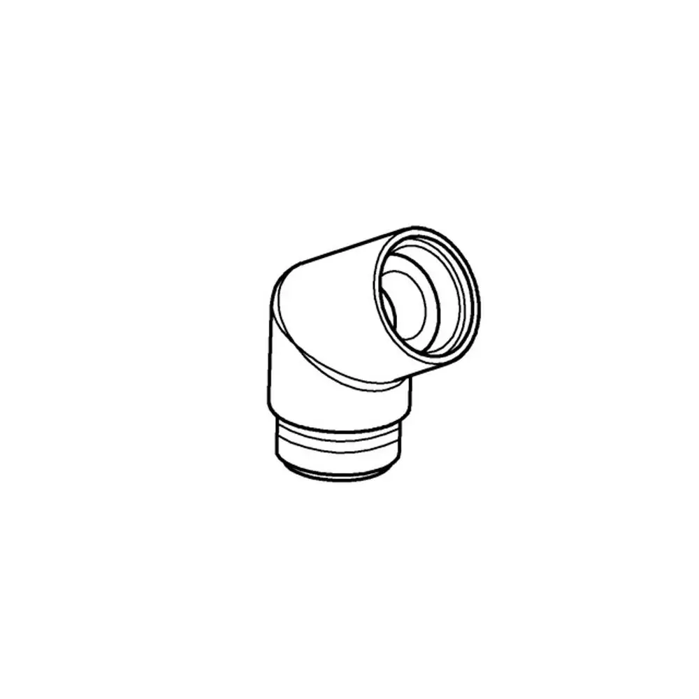 GROHE Adapter in L-Form mit Gewinde, zum Anschluss an Brausehalter oder Wandstange, für Wasserleitungen geeignet.